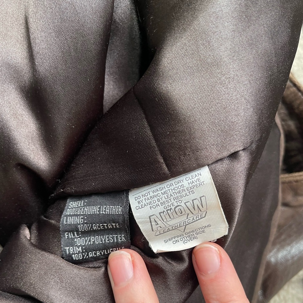Vintage VAKKO Sport 100% Leather and Shearling Jacket - Picture 5 of 8